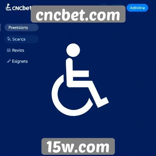 Acessibilidade e interface do usuário no cncbet.com